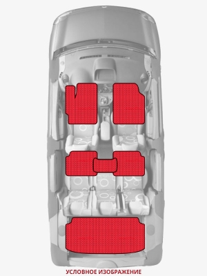 ЭВА коврики «Queen Lux» комплект для Ford F-Series (4G)